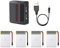 ThaRigwig 4PCS 3.7V 800mAh Li Battery, 902540 RC Drone Battery Replacement UAV Backup Lipo Battery for SNAP-TAIN S5C/S5C 2K Drone Replacement Battery Toy Drone Parts and more