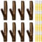 SWTHM Wall Mount Wood Gun Rack, 8PCS Wood Wall Firearm Display Rack Multipurpose Horizontal Gun Holder Coat Hook Max Load 5KG Wall Hanger Archery for Storage Display