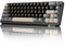 MAMBASNAKE X Attack Shark X66 65% Kabellose Mechanische Tastatur mit Knopf, Dichtung Hot Swap RGB Gaming-Tastatur 60%, BT/2,4G/USB-C, QWERTY, Linearschalter, PBT-Tastenkappen - Sternenschwarz