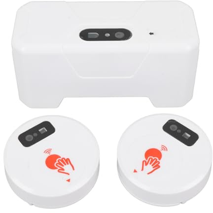 Automatisches Berührungsloses Sensor-Toilettenspüler-Set, Automatische Toilettenspülung mit 2 Sensoren, 1800 MAh Externer Infrarot-Sensor-Toilettenspüler