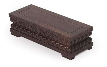 GUERNSEY Pflanzenständer Indoor Holz Haushalt Topfpflanze Basis Massivholz Weihrauch Brenner Buddha Statue Basis Eingang Halle Ornamente Display Stand Topfständerhalter(M)