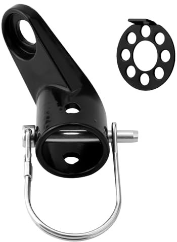 BOXOB Bike Trailer Hitch, Heavy-Duty Bicycle Trailer Coupler for Kids Pets Cargo Secure Bike Adapter Attachment for Schwinn, Burley, Instep & More Easy Install