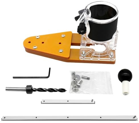 CLLBANT Dispositivo di Taglio Circolare per fresatrice elettrica Manuale, fresatrice per Legno, fresatrice Circolare, Utensili per la Lavorazione del Legno