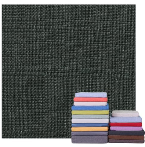 AQIGR Gartenstuhl Sitzkissenbezüge 3/5/8/10/15/20cm Dick Leinenstoff Sitzkissen Ersatzbezug mit Reißverschluss rutschfest für Quadratisches Küchen Esszimmer Sofa Kissen(Dark Grey,60x60x8cm Thick)