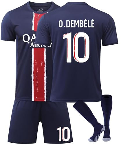 Generisch Fußball Trikot Fußballt Hause/Auswärts Fußballtrikot für Kinder Herren Jungen Fussball Jersey Football Trikots Sportshirt Junge Football Training T-shirts (H-10, M)