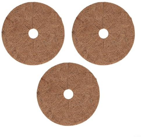 Sistema de soporte de discos de mantillo de coco natural para todo tipo de necesidades de jardinería en interiores y exteriores (20 cm)