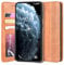 Sinyunron Cover Compatibile con Huawei Mate 60 Pro Custodia in Pelle PU,Flip Caso Fibbia Magnetica Cellulare Case a Libro,Elegante Portafoglio Stile Business,Marrone