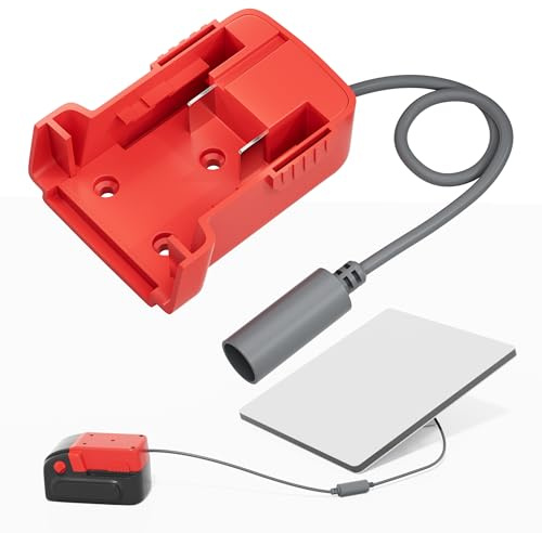 Starlink Mini Mil.Waukee 18 V Batterieadapter mit DC-Buchse, Starlink Mini DC Stromkabel-Adapter Zubehör für Mil.Waukee Akku-Ladegerät 18 AWG 30,5 cm