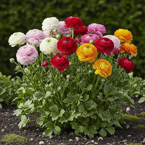 Exotenherz Blumenzwiebeln - Ranunkeln Ranunculus Farb-Mix (40 Stück) Durchmesser 5-6cm