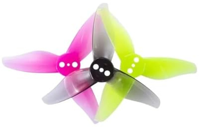 AGTEDVFHQ 2023 2 Inch Propeller 3-Blade 4 Pairs for 1105 1106 1108 Motor FPV Racing Drone with 1mm 1.5mm Holes Durable(4pairs-Yellow 1.5mm-)