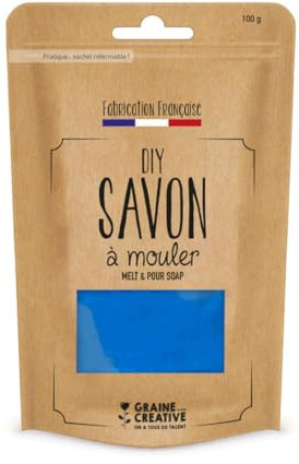 Graine Créative Seifen Block 100 g - Transluzent Blau