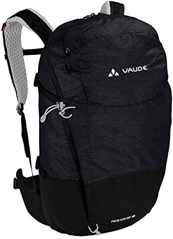 VAUDE Rucksaecke20-29l Prokyon Zip 28, Geräumiger Wander- und Outdoorrucksack, black, Einheitsgröße, 141370100