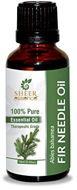 Fir Silver Needle Oil (Abies Alba) Essential Oil 100% Pure Natural Undiluted Uncut Therapeutic Grade Oil 0.33 FL.OZ