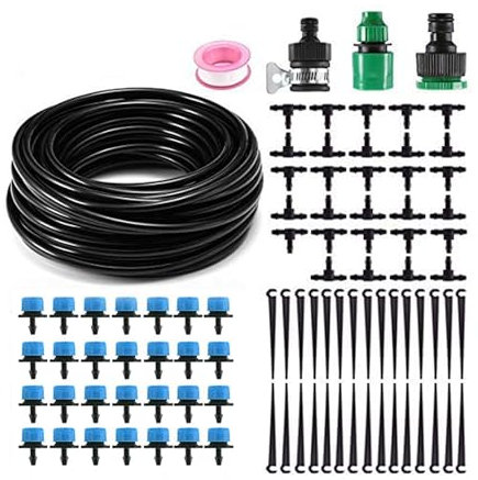 Auto Plant Watering System 82 FT, MSDADA Drip Irrigation System, Garden Irrigation System Kit, Holiday Water Irrigation Control System, Drip Feed Self Watering Systems for Outside Plants Greenhouse