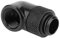 Demiawaking Anschlussstück G 1/4 Zoll (19 mm), Adapter mit 90-Grad-Winkel, Anschluss für Wasserkühlung, PC Wasserkühlung