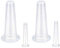 Akoak, 4 coppette in silicone naturale per massaggio del viso, utilizzate per la cura del corpo e del viso