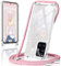 Handykette Handyhülle Case Flüssig Bewegende Treibsand Glitter mit Samsung Galaxy A51 Liquid Cover - Handy-Kette Handy Hülle mit Kordel Umhängen -Handy/Band Halsband Lanyard/Halsband Necklace