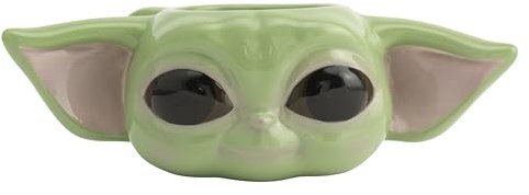 Taza de Porcelana del Niño Grogu Baby Yoda de The Mandalorian - Producto oficial Star Wars, 300ml, regalo para fans de Star Wars