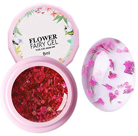 Natural Real Dried Flowers Fairy UV Soak Off Nail Gel Polish Nail DIY Tools - 5 (6#)