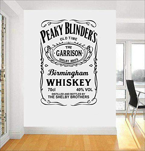 Bar Whisky Wandaufkleber Whisky Bar Dekoration Vinyl Aufkleber Restaurant Dekoration64X42Cm