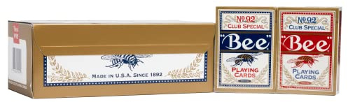 Bee Gold Standard Premium Poker Playing Cards 12 Pack Standard Index