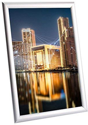 Nicoone Snap-Posterrahmen, A3, wasserdichter Aluminium-Clip-Rahmen, Fotorahmen, Wandaufhängung, Bilderrahmen, Fotohalter für Poster, Zertifikate, Fotos, Comics