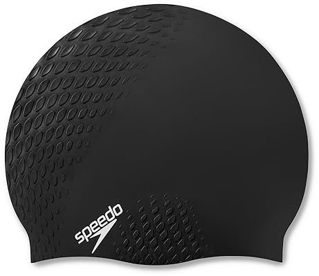 Speedo Bubble Active + Cap Gorro de natación Unisex Adulto, Negro, Talla Única