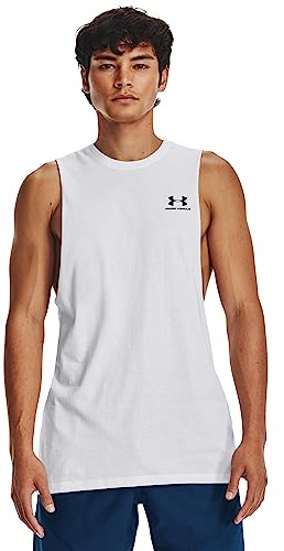 Under Armour Herren Sportstyle Left Chest Cut-Off T-Shirt UA Tanktop für Linke Brust (1er Pack)