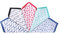 HOULIFE Damen Taschentücher - Ocean Series Muster Taschentuch Damen Baumwolle, 100% 60er Baumwolle Bunt Druck Dünne Taschentücher für Mädchen Studenten, 40 x 40 cm, 5/10 Stück, Ocean Serie, Medium