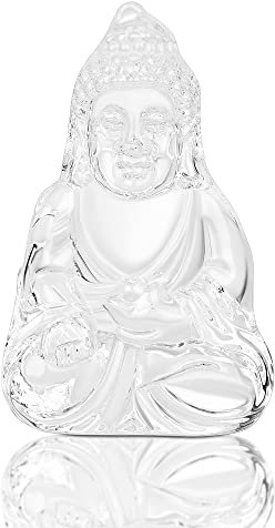 Reyife Heilende klare Kristall-Buddha-Statuen Buda Buddah Sammlerstücke und Figuren für Meditation Yoga Zen Dekoration Heimdekoration