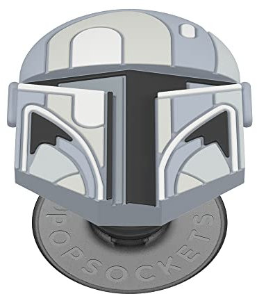 PopSockets: PopGrip - Soporte y Agarre para Teléfonos Móviles y Tablets con un PopTop Intercambiable - PopOut Mandalorian Helmet