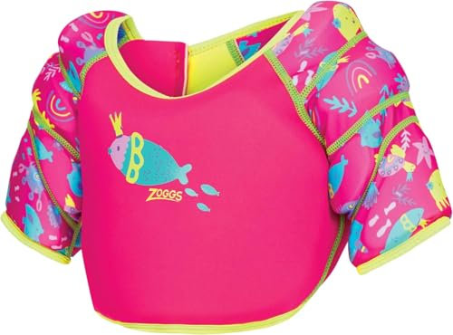 Zoggs Girls Sea Queen Water Wings Vest, Pink