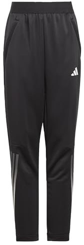 adidas Unisex Kinder Train Icons AEROREADY 3-Stripes Knit Pants, Black/Grey Four/White, 9-10 Years