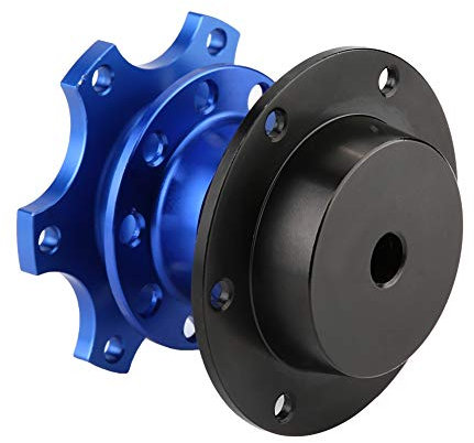 Auto-Lenkradnabe, Schnellspanner-Adapter, Snap-Off-Kit mit Schrauben, Lenkradvorrichtung (Blau)