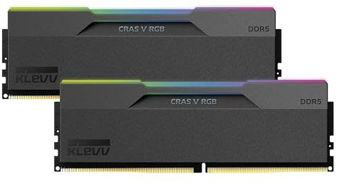 KLEVV CRAS V DDR5 RGB 32GB (2X 16GB) 6400MHz CL32 Kit de Memoria RAM para Gaming XMP 3.0 Alto Rendimiento Overclocking 32-38-38-78