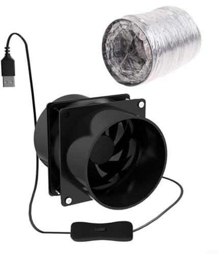 CWOQOCW Lötzauchabsauger, Rauchabsorber, Filterwerkzeug, effizienter USB-Löt-Rauchschutzabsorber, DIY-Arbeitslüfter, Lötstation (Lüfter plus 1 m Rohr)