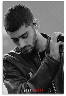 ENILSA Zayn Malik Singer Poster Dekorative Malerei Leinwand Wandkunst Wohnzimmer Poster Schlafzimmer Malerei,Wandkunst Bilddruck Moderne Familienzimmer Dekor 08x12inch(20x30cm)