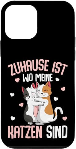Zuhause ist wo meine Katzen sind Katze Mädchen Damen Hülle für iPhone 12 mini