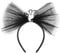 IHLOOTD Serre Tete Halloween Femme Serre-Tête Halloween Fantôme Noir Bandeau d'Horreur Effrayant pour Adulte Enfant, Fête d'Halloween, Mascarade, Cosplay (B)