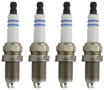 KFJFDHES 4 Stück 0041591903 0242230500 0041595003 Platin-Zündkerze, kompatibel mit Mercedes-Benz A208 C209 R170 S210 W211 W220 Chrysler Kia Toyota Zündkerze Solides Terminal