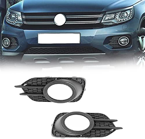 BEFZIMYL Für V&w Für Tiguan 2012 2013 2014 2015 2016 2017 2018 2019 Auto Frontstoßstange Nebelscheinwerfer Rahmenabdeckung Grille