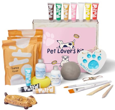 Pott'd Mini Pottery Kits | Air Dry Clay Pottery Kit for Adults | Includes Paints, Brushes, and Potters Tools | Free Online Step-by-Step Tutorial | Perfect for Beginners | Bring The Studio to Your Home