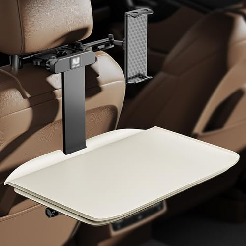 WNYAILLL Auto Tisch für Rücksitz Beifahrer, Klapptisch Auto Rücksitz, Multifunktional Esstisch, Rücksitz-Kopfstützen-Ablage zum Essen, Trinken und Schreiben, Laptop, Arbeit