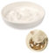 Gamelle en céramique pour chien à alimentation lente - Gamelle anti-glouton pour chat et chiot - Gamelle anti-glouton pour chat et petit chien (blanc)