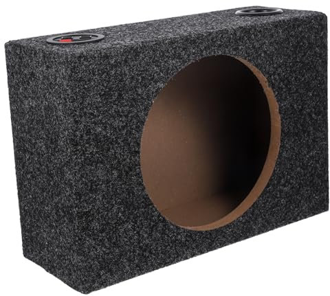 iplusmile Diy Car Sound System 8 Inch Subwoofer Speaker Box Sealed Carpeted Enclosure Subwoofer Box for Single Cab
