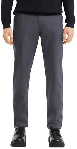 QS Chino aus zweifarbigem Oxfordgewebe