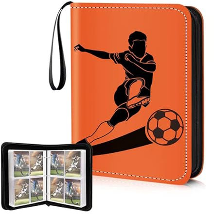 Zuzer Sammelkarten Album 900 Karten,Sammelalbum Fußball Karten,Sammelmappe A4 Karten Binder,Sammelalbum Pokemon Karten für Spielkarten Sportkarten