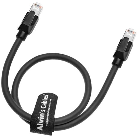 Alvin's Cables RJ45 Ethernet-Kabel, Cat6a geschirmt, industrielles Profinet Ethernet-Kabel, hochflexibel für Schleppketten, Hochgeschwindigkeit für PLC, Robotik & Motion Control 1m
