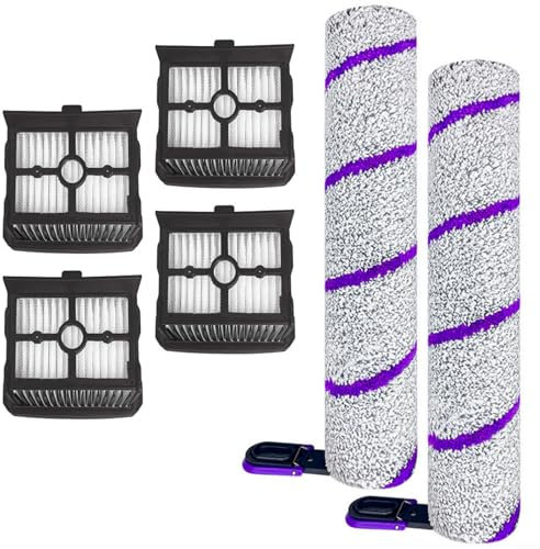 Tidevib Kit De Filtres À Brosse Latérale Principale Avec Filtres HEPA Accessoires Compatibles Avec Aspirateur Balai X-Clean 10 Brosse À Rouleau (B)