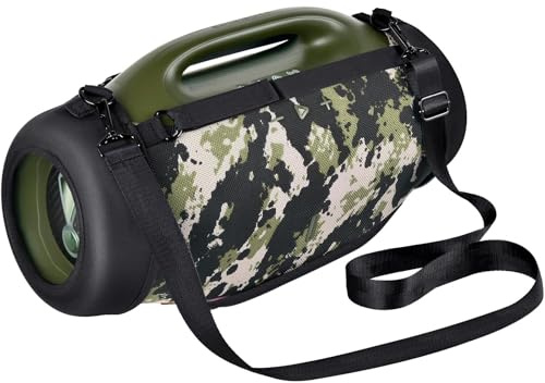 Gurt für JBL Boombox 4, Schultergurt für Bluetooth-Lautsprecher, rutschfeste Tragegurte für tragbare Lautsprecher mit Griff, verstellbare Gurte mit Clips – Schwarz
